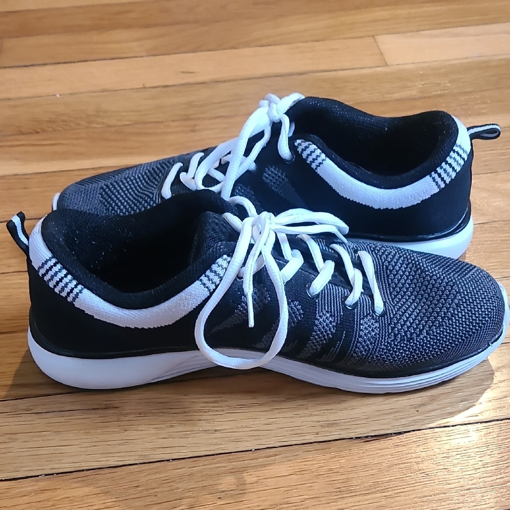 JustFab Black and White Sneakers